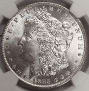 1885-O Morgan Silver Dollar, NGC MS63
