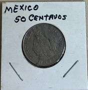 1970 Mexican 50 Centavos Coin