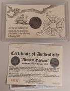 1809 "Admiral Gardner" Shipwreck Coin w/ COA