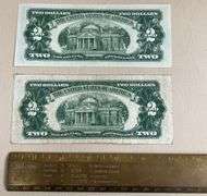 (2) Two Dollar Bills 1953 & 1963