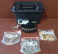 Flambeau Dry Box w/ Misc. Ammo & Shotgun Shell Ammo Belt