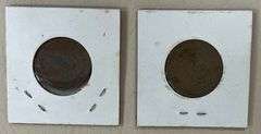 2) Mexican 5 Centavos Coins, 1943 & 1953