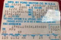 1989 Ford Bronco Eddie Bauer Edition, 5.0 V8, 4X4, Auto, AC, PW, PL Runs & Drives , All Original, Only 80k Miles, NICE!