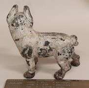 Vintage Cast Iron Bull Dog, 5"Lx4-3/4"T