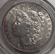 1890-S Morgan Silver Dollar, PCGS AU55