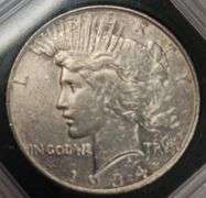 1934-P Peace Silver Dollar, Very Good Condition