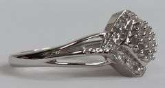 Sterling Silver Diamond Dinner Ring