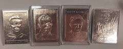 4) Gold Foil Plated Golden Legends Baseball Cards, 4 times the money