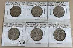 (6) Mexican 50 Centavos, 6 times the money