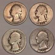 (4) Washington Quarters, 4 times the money