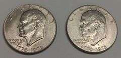 2) 1776-1976-D Bicentennial Eisenhower Dollars, Two Times The Money