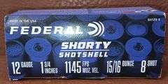 10rd Box of Federal 12g Shorty 1-3/4" Shotgun Shells