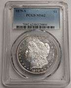1879-S Morgan Silver Dollar, PCGS MS62