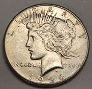 1926-P Peace Silver Dollar