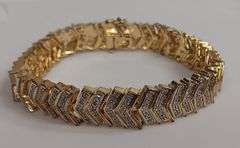 Diamond Chevron Link Bracelet