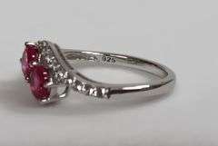 Sterling Silver Ruby Dinner Ring