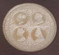 1976 Turks And Caicos Islands Queen Victoria 20 Crowns .925 Silver Coin