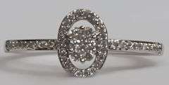 Sterling Silver Diamond Estate Ring