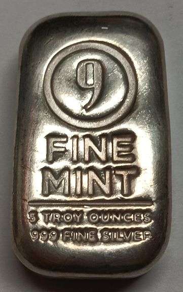 9Fine Mint 5oz .999 Fine Silver Bar