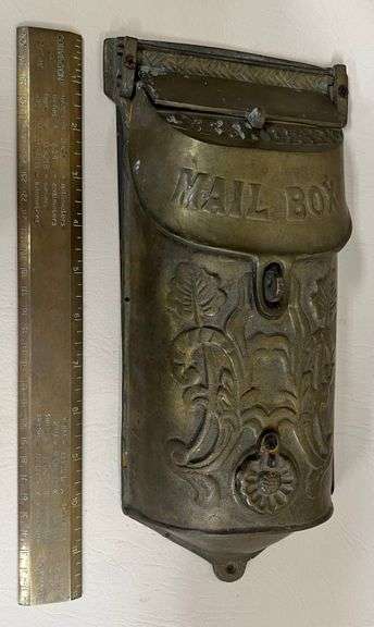 Vintage 1930s Standard Brass Mail Box