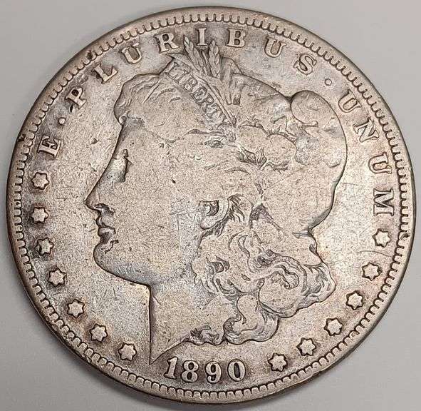 1890-CC Morgan Silver Dollar