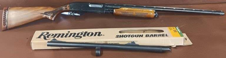 Remington Wingmaster Model 870 12g Pump Shotgun, 28" Vent Rib Barrel & 20" Slug Barrel