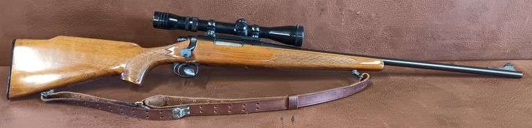 Remington Model 700 .222 Rem Rifle w/ Redfield 3x9x40 Scope & Leather Sling