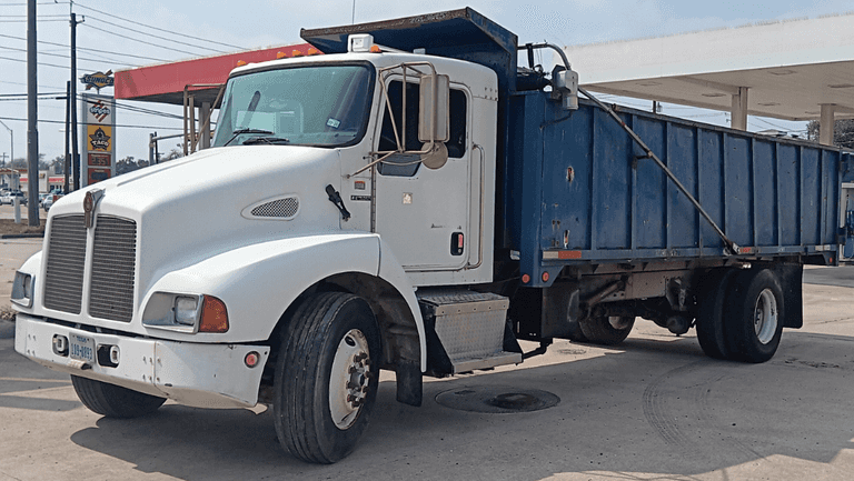 2004 Kenworth T300 Dump Truck, Caterpillar 3126 Engine 7.2L, Spicer 7 Speed Transmission,  Runs, Drives & Operates