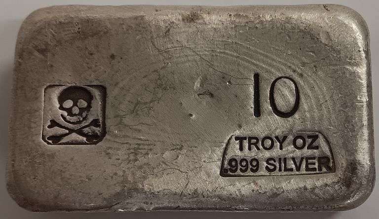 10oz .999 Fine Silver Bar