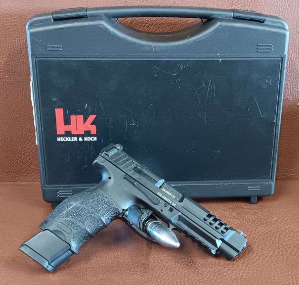 HK VP9L 9mmx19 Pistol In Original Case w/ Extra 20rd Magazine, Grips & Speed Loader