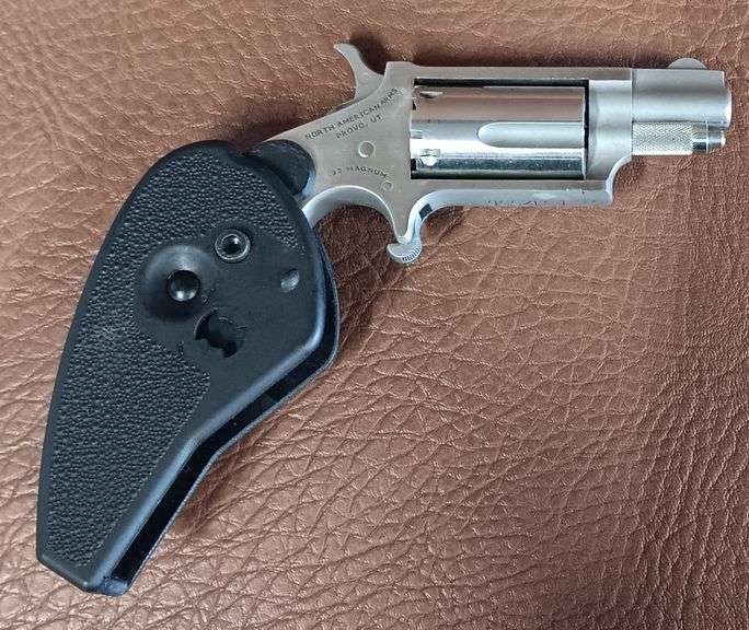North American Arms HG .22 Magnum Mini Revolver, 5 Shot w/ Folding Grip