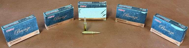 5) 20rd Boxes of PMC Bronze .308 Winchester 147gr Ammo, 5 times the money