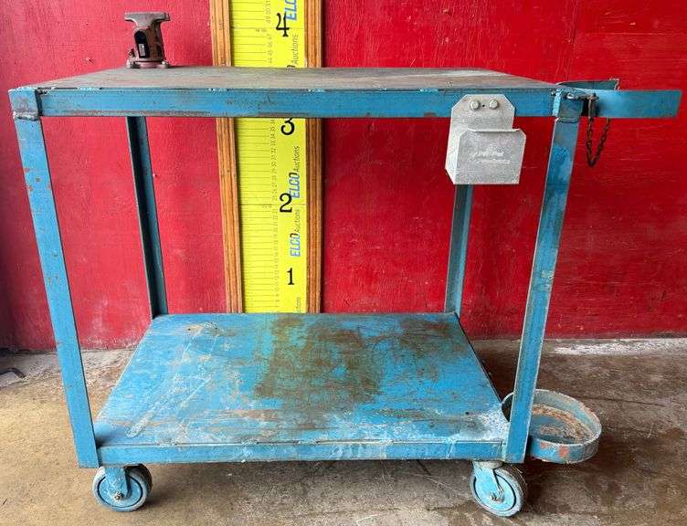 Portable 2-Tier Welding Cart w/ Vise
