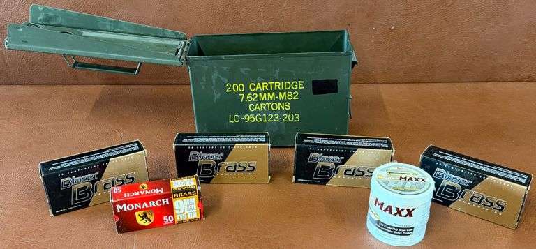 350rds of 9mm Luger 115gr FMJ w/ Ammo Box