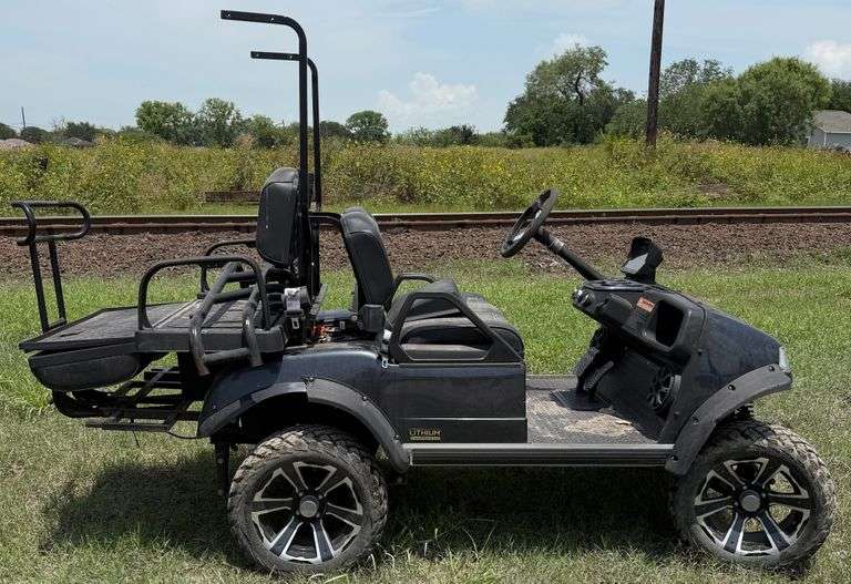 Bank Repo, 2024 Evolution Golf Cart, 48V Lithium Battery, 5.63kW Motor, Does Not Run & Has No Key, Will Need Repairs