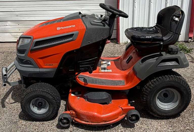 Husqvarna YT 46LS Riding Lawn Mower, 21.5HP Engine, 46" Cutting Deck, Runs & Operates