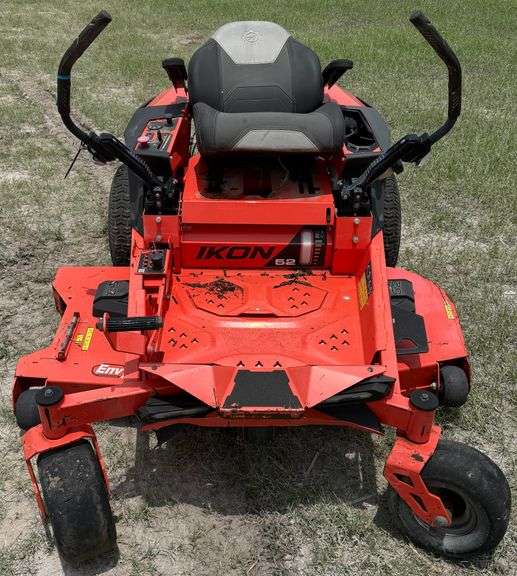 Bank Repo, Ariens Ikon 52" Zero Turn Mower, Kawasaki 726cc 23HP Engine, Needs Repairs