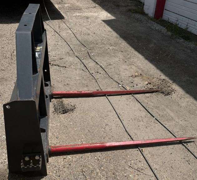 2024 LandHonor BS-12-2500G Hay Bale Spear Skid Steer Attachment, Quick Attach