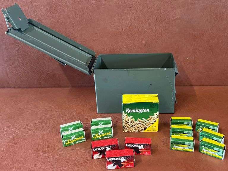 1,175rds of High Velocity .22 LR w/ Ammo Box