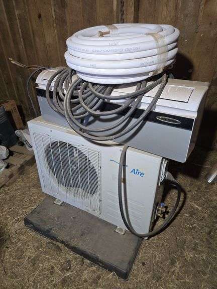 AMERICAIRE OUTDOOR BASE UNIT, 115V, 1 TON. HARBOR POINT HEAD. LINE SET.