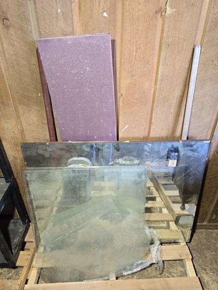 ASSORTED GLASS AND MIRRORS.