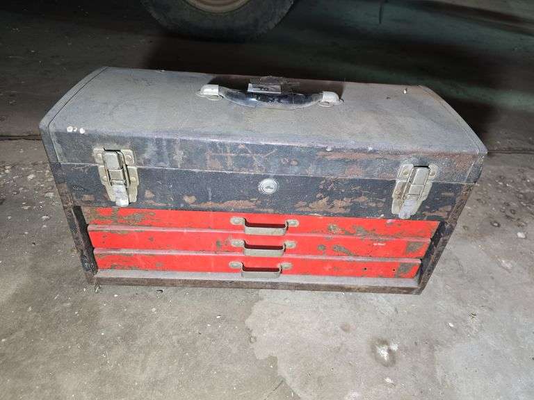 TOOL BOX WITH TOOLS.