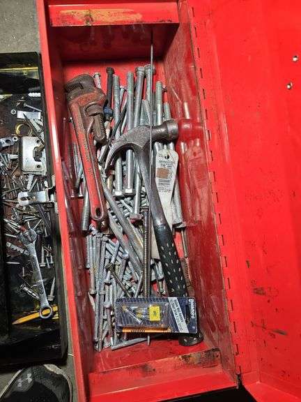TOOL BOX WITH TOOLS.