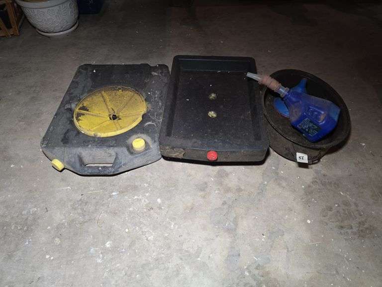 OIL DRAIN PANS.