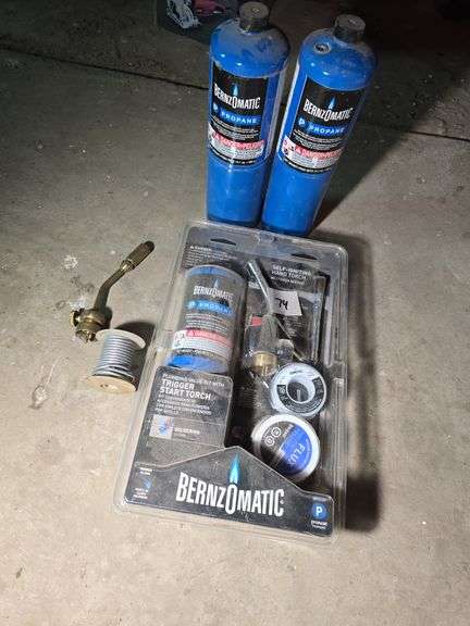 PROPANE TORCH KIT, BOTTLES.