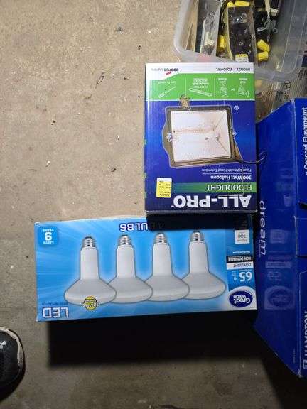 ASST. ELECTRICAL. LIGHT BULBS, LIGHT FIXTURES.
