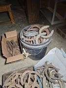 LARGE GROUP OF HORSESHOES.