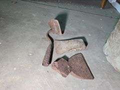 AXE HEADS, NAILS.