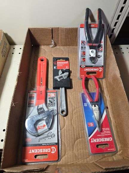 NIB CRESCENT WRENCHES AND PLIERS.