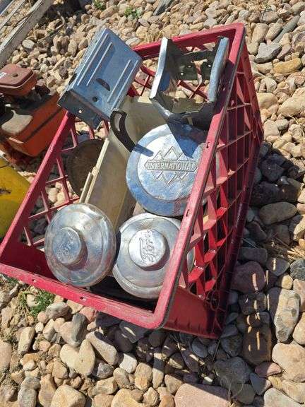 OLD FORD HUBCAPS, INTERNATIONAL HUB CAP.
